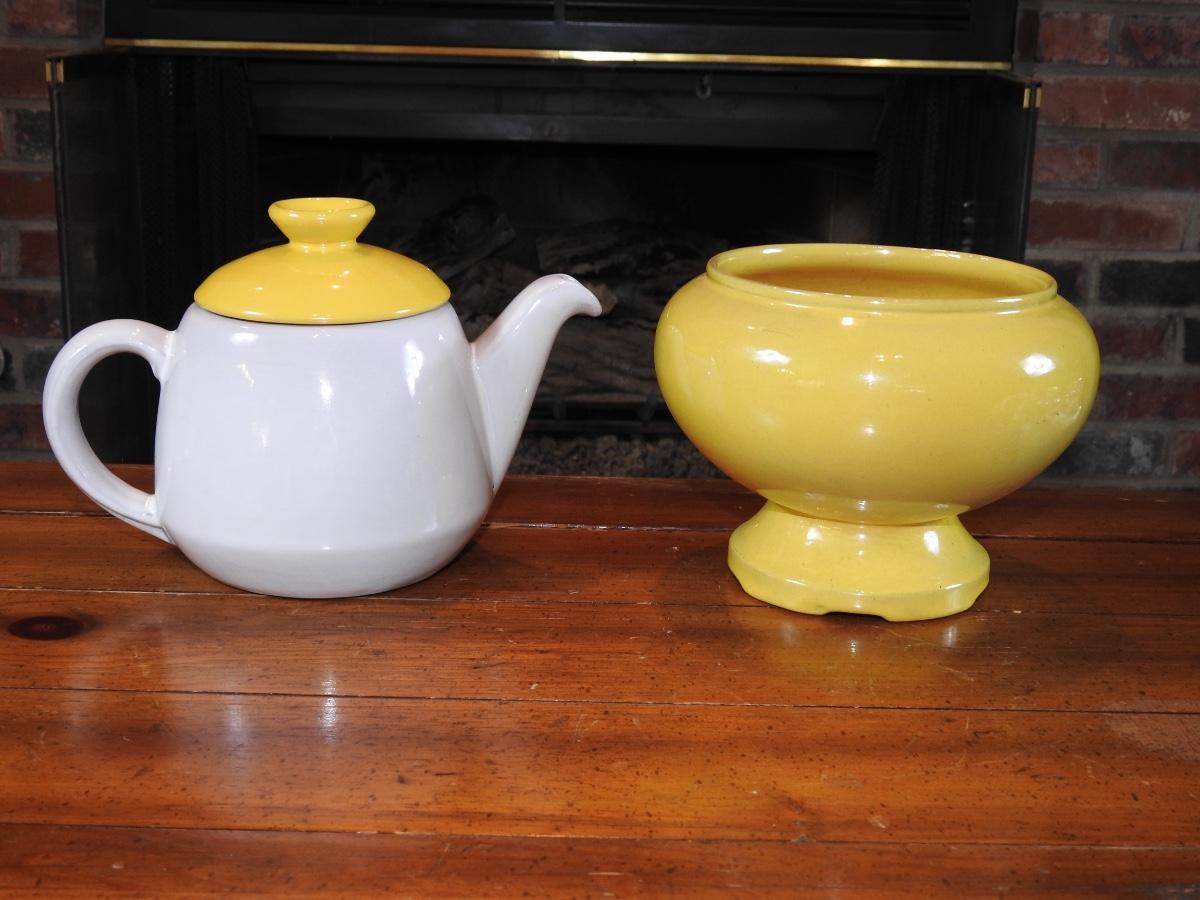 Collection of Frankoma pottery