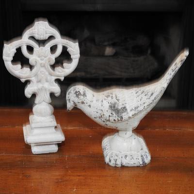 Cast iron bird and finial