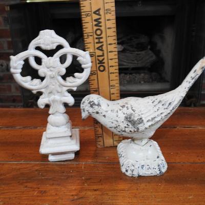Cast iron bird and finial