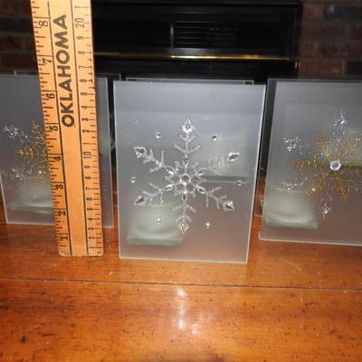 Snowflake candle holders
