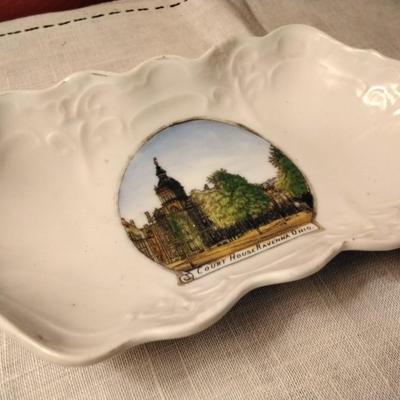 Ceramic Dish Courthouse In Ravenna Ohio