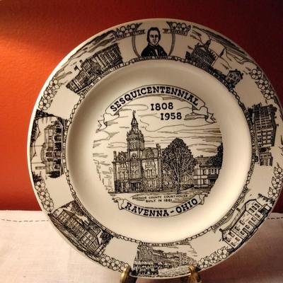 Sesquicentennial Ravenna Ohio Display Plate