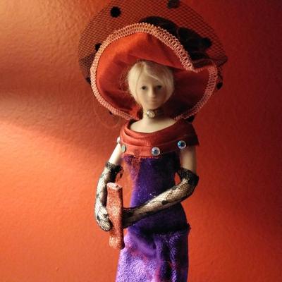 Red Hat Lady Popular Creations Tassel Doll
