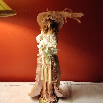 Vintage Victorian Tassel Doll  Popular Imports w/stand
