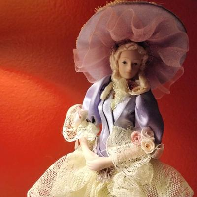 Vintage Victorian Tassel Doll Popular Imports w/stand