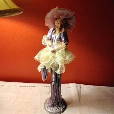 Vintage Victorian Tassel Doll Popular Imports w/stand