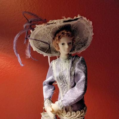 Vintage Victorian Tassel Doll Popular Imports w/stand