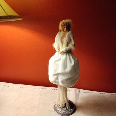 Vintage Victorian Tassel Doll Popular Imports w/stand