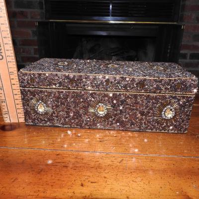 Jewel decorated jewelry box