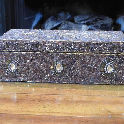 Jewel decorated jewelry box