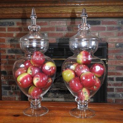 Arch apothecary jars.