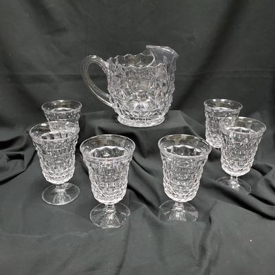 Fostoria Goblets and Pitcher