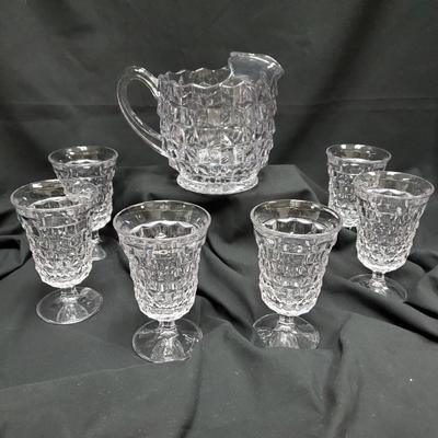 Fostoria Goblets and Pitcher