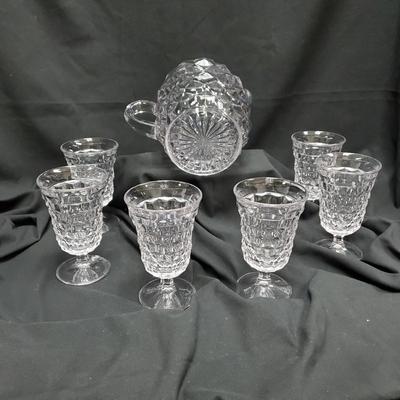 Fostoria Goblets and Pitcher