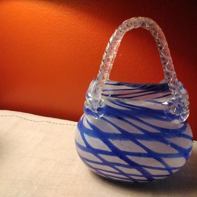 Blown Glass Basket