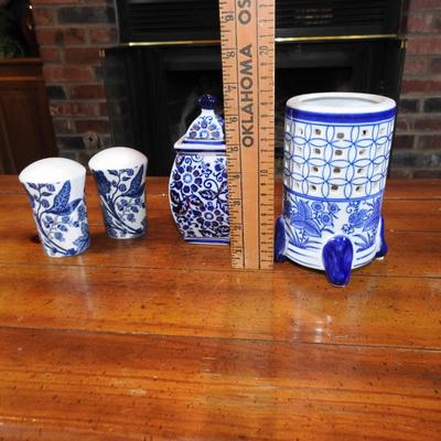 Blue and white beauties