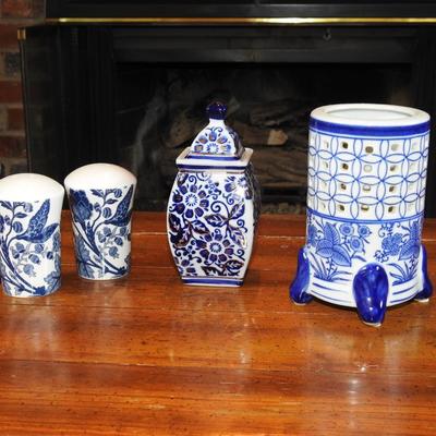 Blue and white beauties