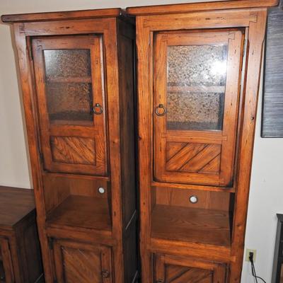 Pair of  beautiful wood cabinets
