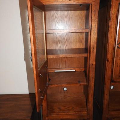 Pair of  beautiful wood cabinets