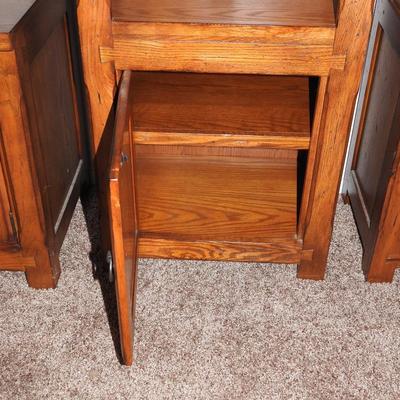 Pair of  beautiful wood cabinets