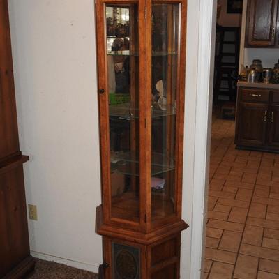 Lighted curio cabinet