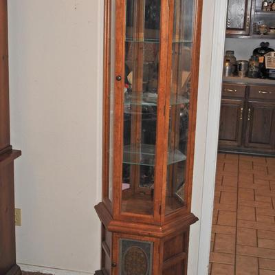 Lighted curio cabinet