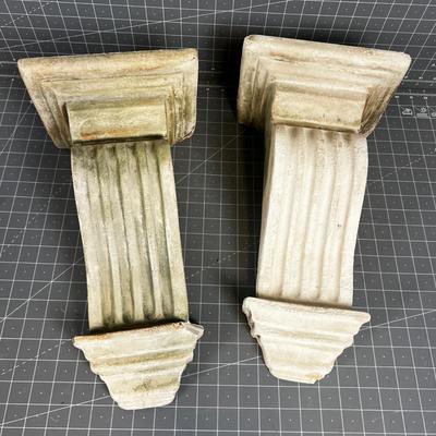 Set of Plaster Wall Sconces 