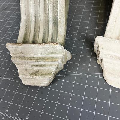 Set of Plaster Wall Sconces 