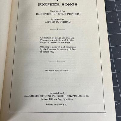 LDS Pioneer Songs Book