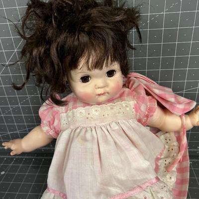 1965 Alexander Doll Pink Gingham Dress