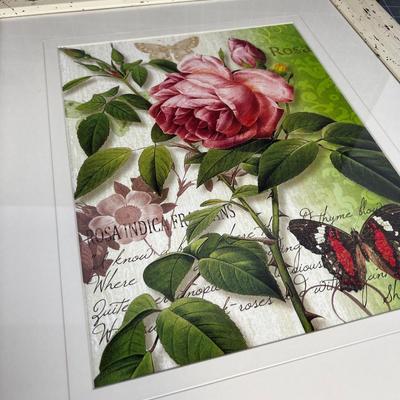 New Framed Rose Picture 