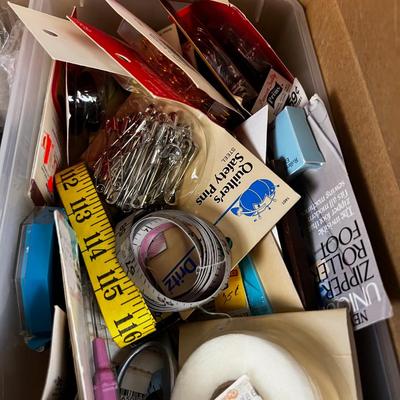 Box Lot of Sewing Notions