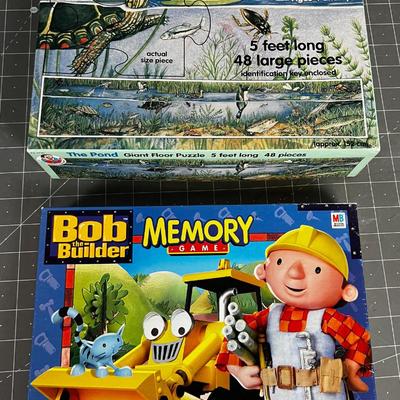 The POND giant Puzzle and Bob the Builder Memory Game 