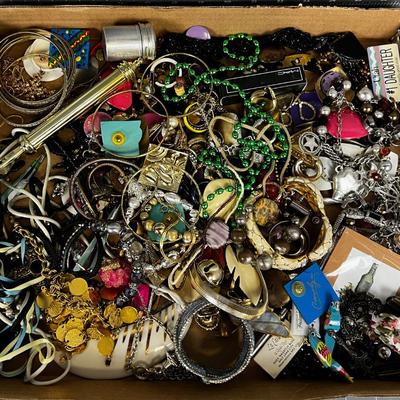 Giant Tray of Costume Jewelry