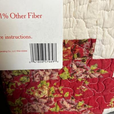 Pair of Northcrest NEW Twin Quilts Fall Colors Latoya Patchwork 