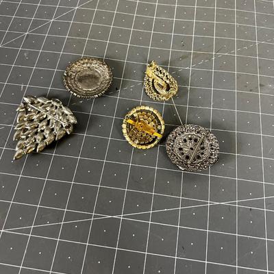 Lot of Vintage Rhinestone Pins