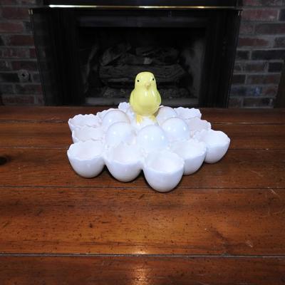 Little chicky egg platter