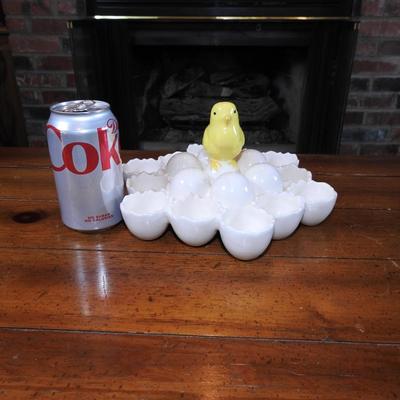 Little chicky egg platter