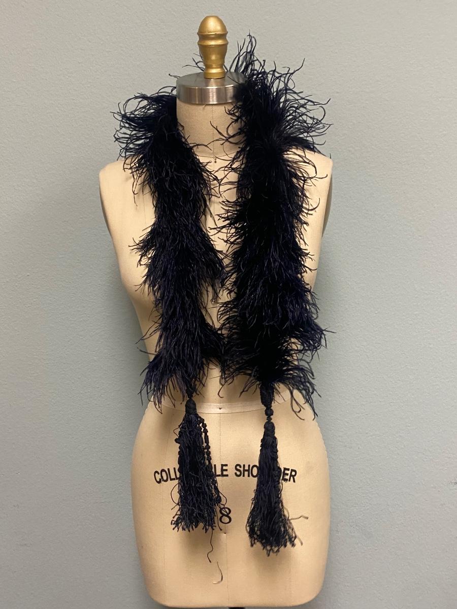 Vintage Scarf & Ostrich Feather Boa Lot