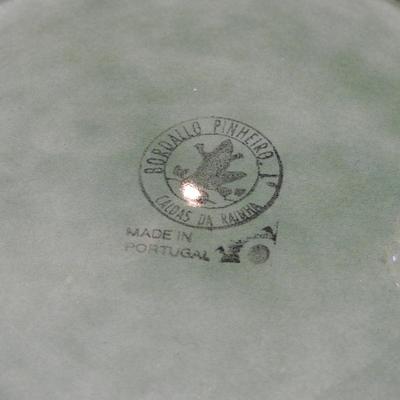 Bordallo Pinheiro Green Flower  Plates