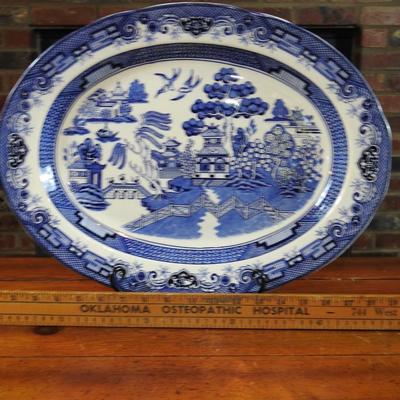 Large Blue willow serving platter