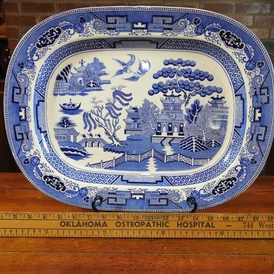 Japan blue willow Ocean Sonoma platter