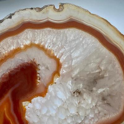 4 beautiful AGATE mineral slices from collection of Paul Francis Kerr