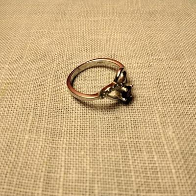.30ctw Garnet & White Sapphire 925 Sterling Silver Ring Size 6.5