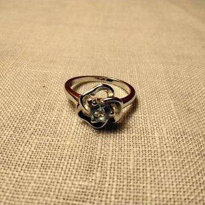 45ct Aquamarine 925 Sterling Silver Ring Size 7