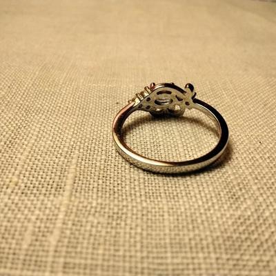 .35ctw Swiss Topaz & White Sapphire 925 Sterling Silver Ring Size