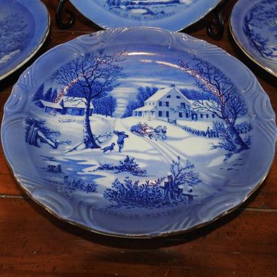 Currier & Ives Collectible plates