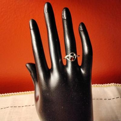 .30ctw Garnet & White Sapphire 925 Sterling Silver Ring Size 6