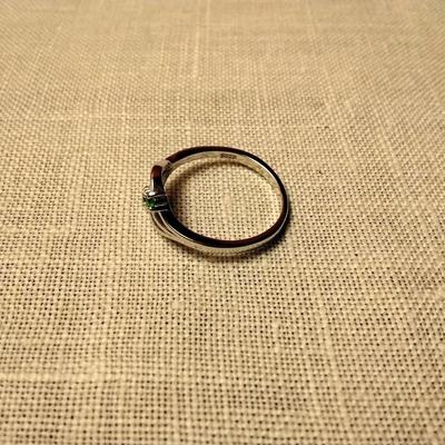 30ctw Chrome Diopside Round Cut 925 Sterling Silver Ring Size 6