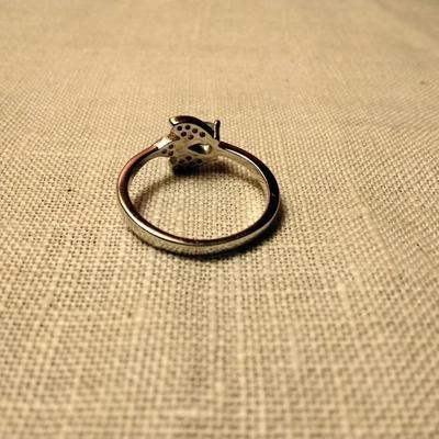 .60ctw Swiss Topaz & White Sapphire 925 Sterling Silver Ring Size 7
